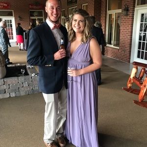 heavenly hues dusty purple maxi dress